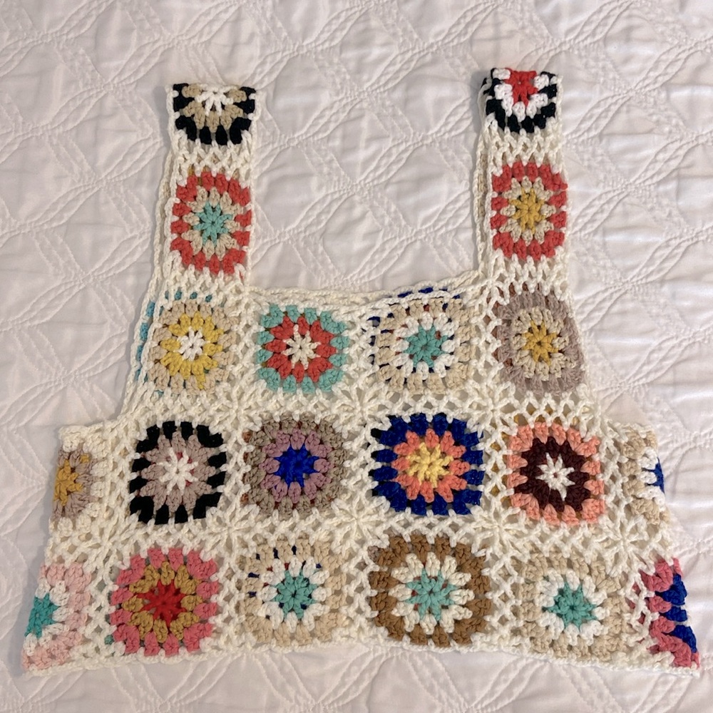Crochet Crop-Top - One Size - Picture 2 of 3